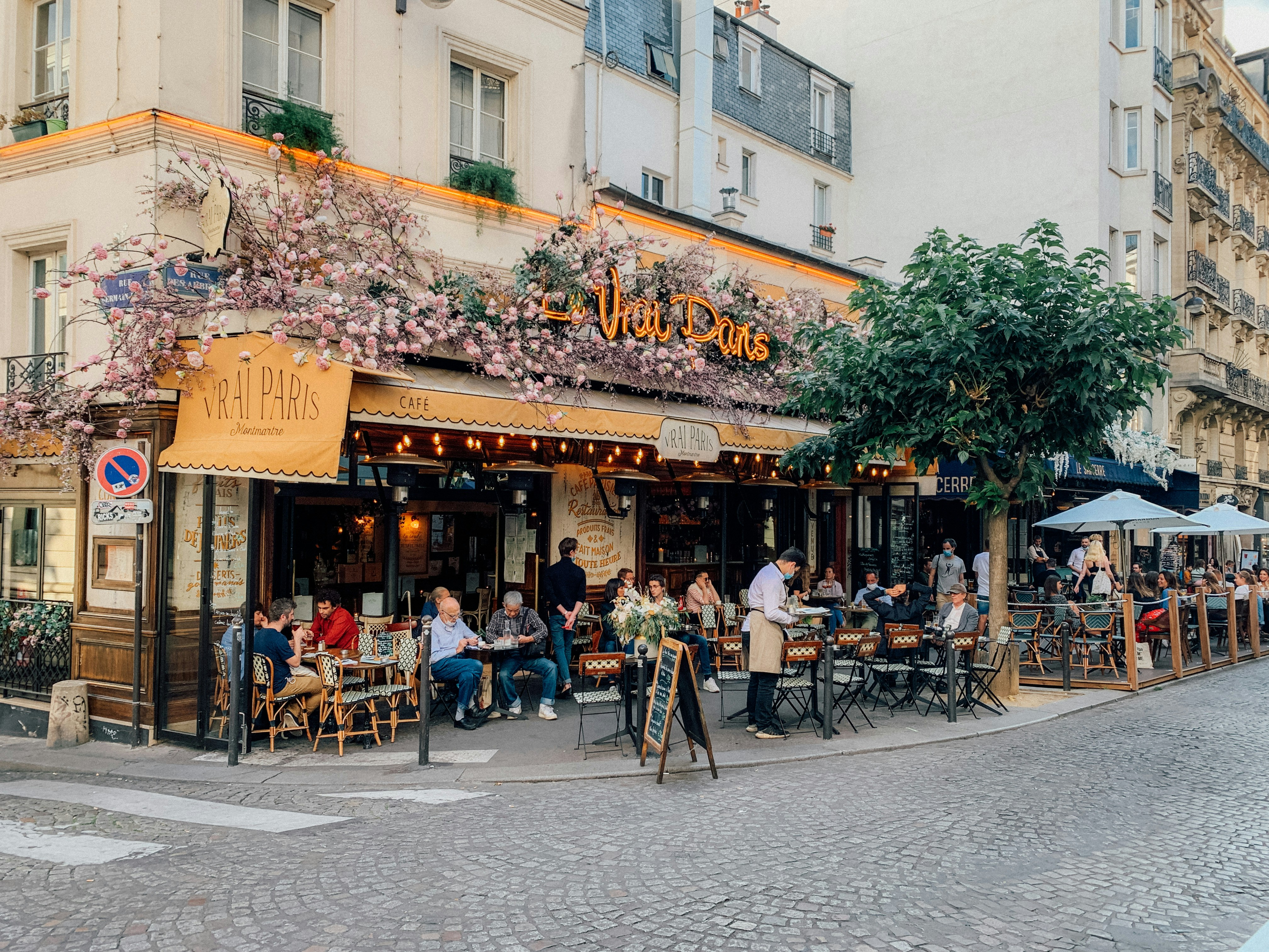A Parisian café table and coffee