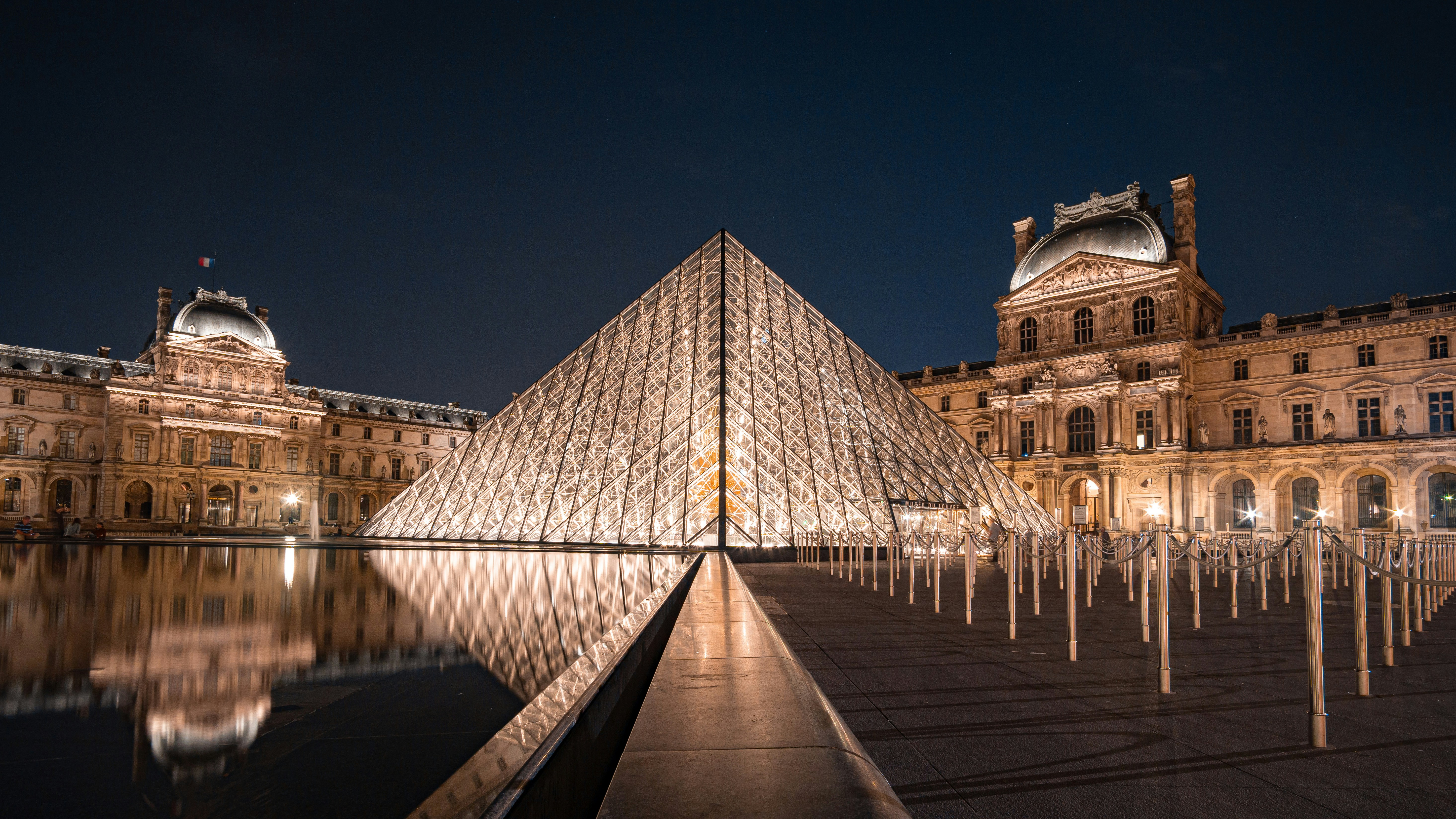 The Louvre Museum entrance in Paris